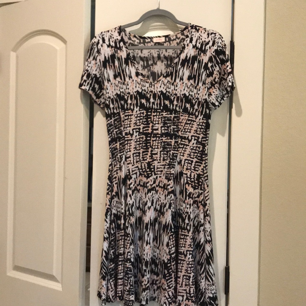 Pixley dress pink black print size M